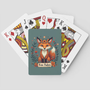 Fox Tales Boho Woodland Animal Pokerkaarten