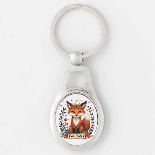 Fox Tales Boho Woodland Animal Sleutelhanger (Voorkant)