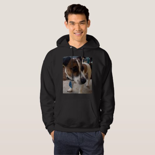 Fox Terrier, Attraction Mens Sweat - shirt à capuc (Devant entier)
