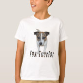 Fox Terrier Avec Logo, Garçons T-shirt Blanc (Devant)