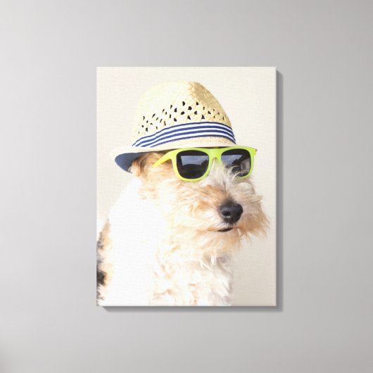 Fox Terrier Canvas Afdruk (Voorkant)