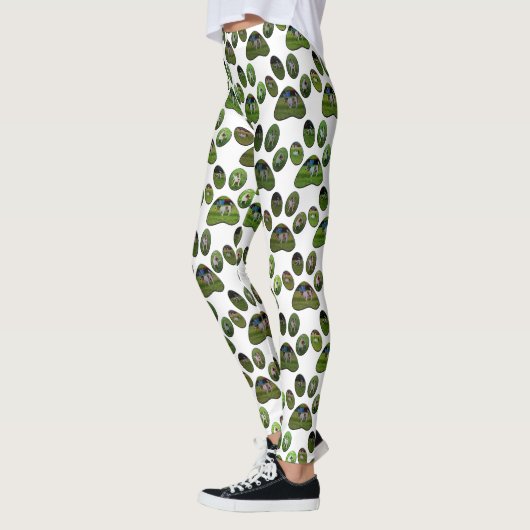 Fox Terrier Empreintes de pattes, Leggings (Gauche)