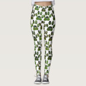 Fox Terrier Empreintes de pattes, Leggings (Devant)