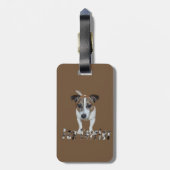 Fox Terrier en Fox Terrier Logo, Bagagelabel (Achterkant verticaal)
