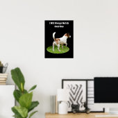 Fox Terrier en service de garde, affiche (Bureau à domicile)