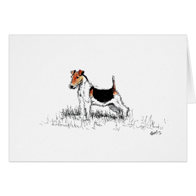 Fox Terrier is trots (Voorkant Horizontaal)