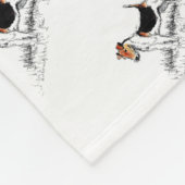 Fox Terrier is trots Fleece Deken (Hoek)
