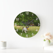 Fox Terrier Joyeux Jours, horloge murale (Maison)