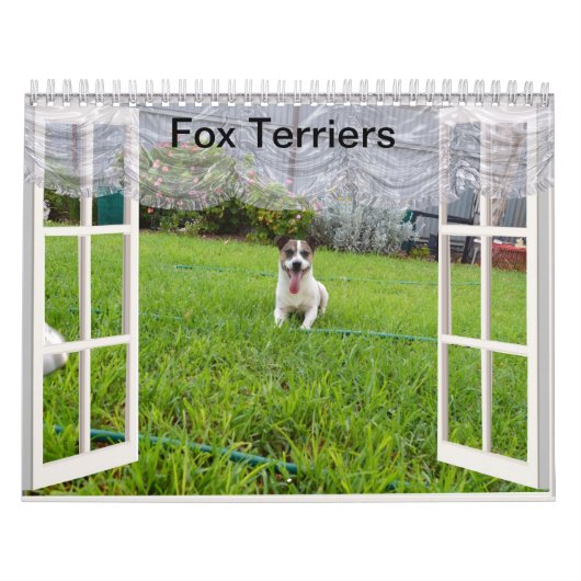 Fox Terrier Kom spelen, agenda Kalender (Hoes)