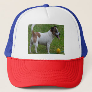 Fox Terrier met zijn gele bal, Trucker Hat Pet