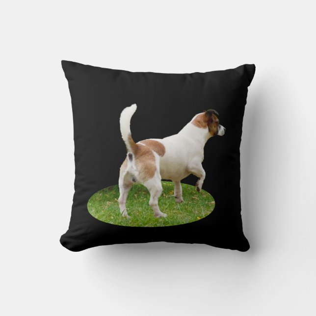 Fox Terrier on Guard Duty, Cushion Kussen (Voorkant)