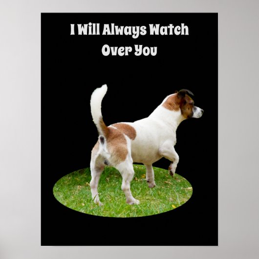 Fox Terrier on Guard Duty, Poster (Voorkant)