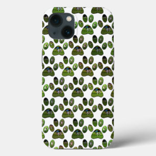 Fox terrier Paw Prints, iPhone 13 Hoesje