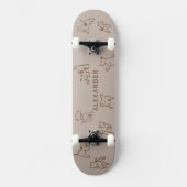 Fox Terrier Personalized Name Skateboard (Recto)