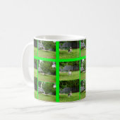 Fox Terrier Photo Collage de café blanc Mug (Devant gauche)