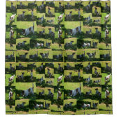 Fox Terrier Photo Collage Douchegordijn (Voorkant)