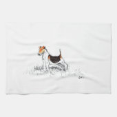 Fox Terrier Theedoek (Horizontaal)