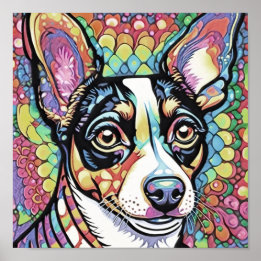  Fox Terrier Vierkant Poster