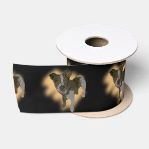 Fox Terrier Waterverf, Satin Ribbon Lint