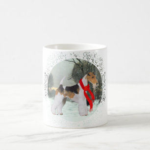 Fox Terrier Winter Koffiemok