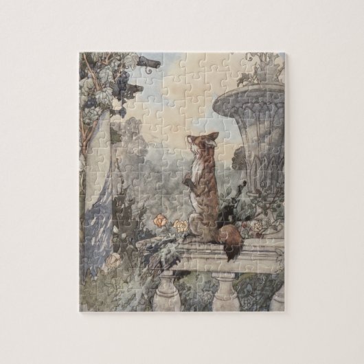 Fox & the Grapes Aesop Legpuzzel (Verticaal)