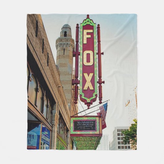 Fox Theater, Atlanta, Kerstmis, Fleece Deken (Voorkant)