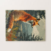 Fox: Tijdloze Wildlife Charm Legpuzzel (Horizontaal)