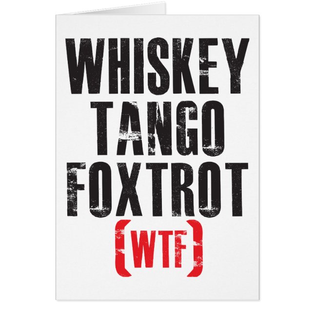 Fox-trot de tango de whiskey - WTF - noir (Devant)