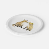 Fox Twins Papieren Bordje (Gekanteld)