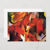 Fox van Franz Marc Briefkaart (Voorkant / Achterkant)