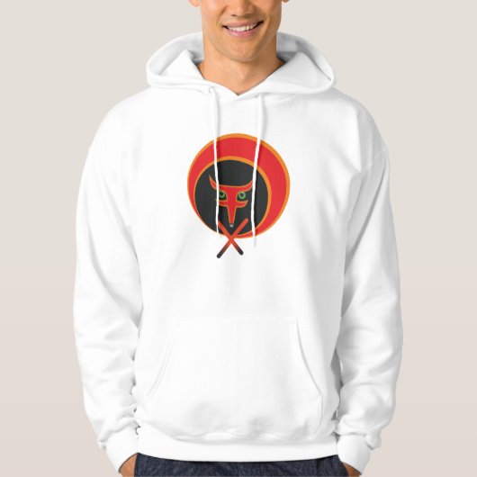 Fox van het leven - Rood. Hoodie (Voorkant)