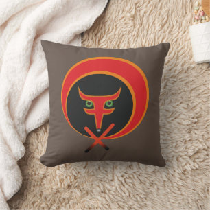 Fox van het leven - Rood. Kussen