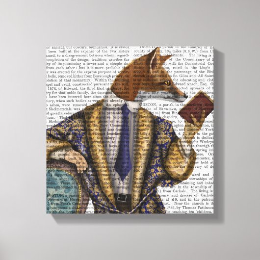 Fox van lezer canvas afdruk (Voorkant)