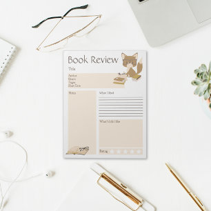 Fox van Review lezen Notitieblok