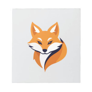Fox Vector Art Animal Modern Urban City Graphic Notitieblok