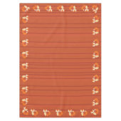 Fox verjaardagsfeestje tafelkleed (Voorkant)