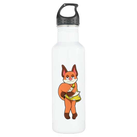Fox Vrouw met rok Waterfles (Voorkant)