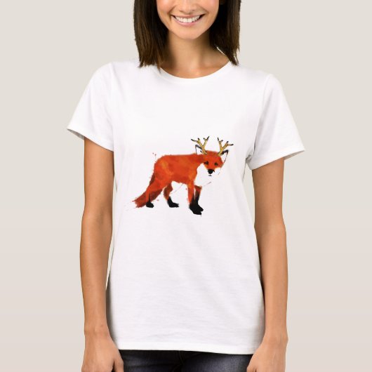 Fox-Waterverf T-shirt (Voorkant)