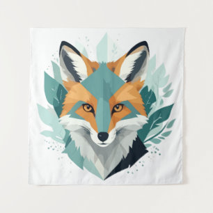Fox Wildlife Animal Natuur Outdoors Waterverf Wandkleed