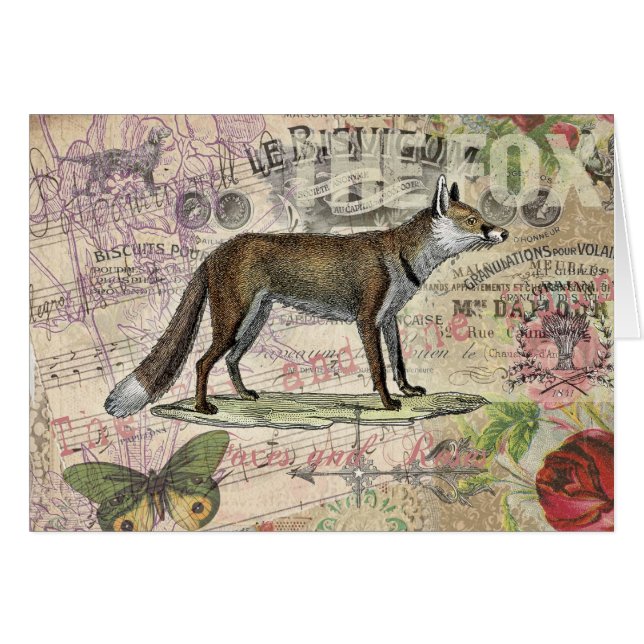 Fox Wildlife  Dierenillustratie (Voorkant Horizontaal)