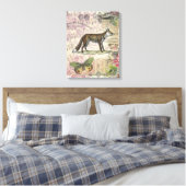Fox Wildlife  Dierenillustratie Canvas Afdruk (Insitu (Slaapkamer))