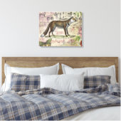 Fox Wildlife  Dierenillustratie Canvas Afdruk (Insitu (Slaapkamer))
