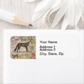 Fox Wildlife  Dierenillustratie Etiket (Insitu)