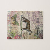 Fox Wildlife Dierenillustratie Legpuzzel (Horizontaal)