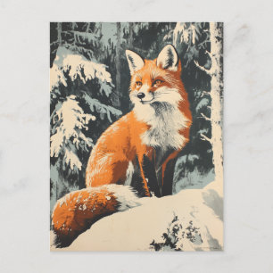 Fox Winter  Briefkaart