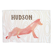 Fox Wood Texture van de Zaal van de jongen Kussensloop (Voorkant)