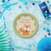 Fox Woodland Baby shower Paper Party Borden Papieren Bordje (Feest)