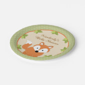 Fox Woodland Baby shower Paper Party Borden Papieren Bordje (Gekanteld)