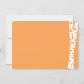 Fox Woodland Birch Tree Baby shower Kaart (Achterkant)