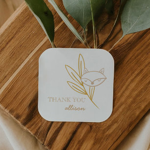 Fox Woodland Fairytale Favor Sticker